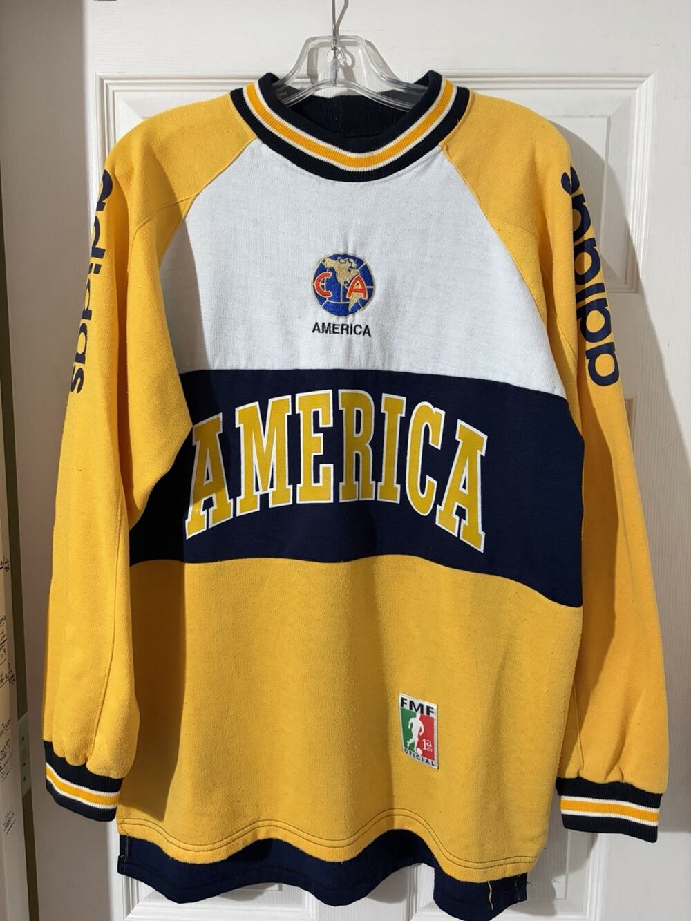 Vintage Club America Sweatshirt Liga MX Soccer Futbol Sz 2XL